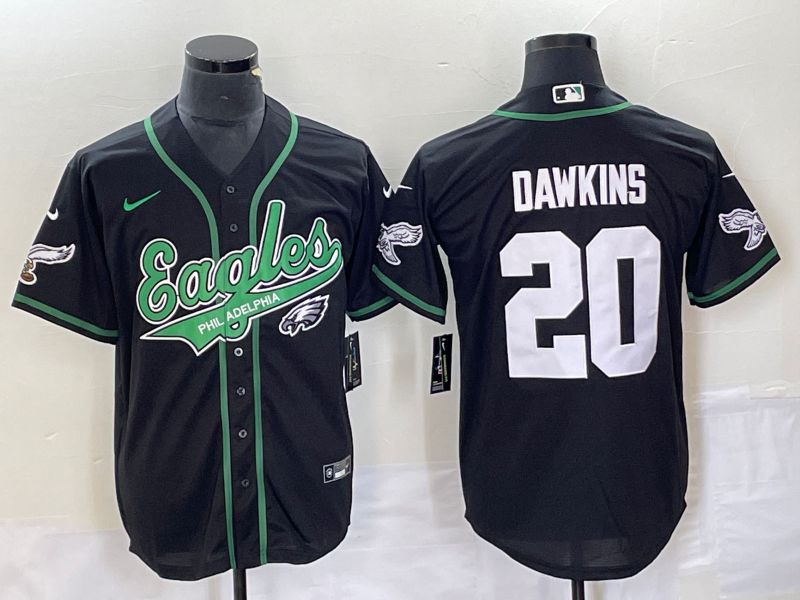 Men Philadelphia Eagles 20 Dawkins Black Nike 2023 Co Branding Game NFL Jersey style 10